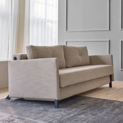 Design slaapbank met armleuning 140 - Innovation Living Cubed 140 Arm