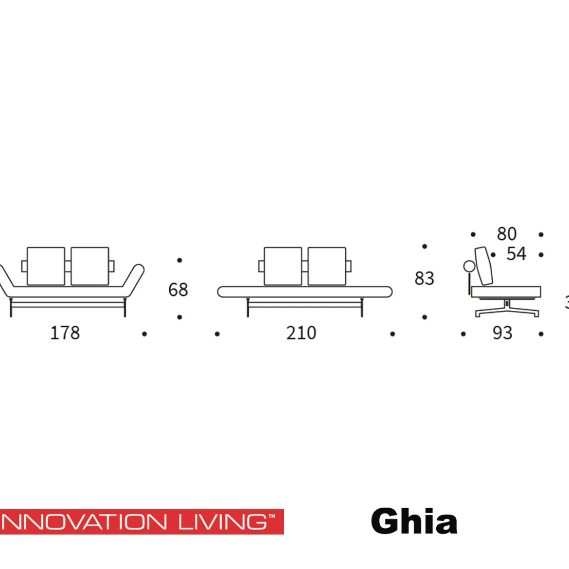 Design slaapbank met hout - Innovation Living Ghia Wood