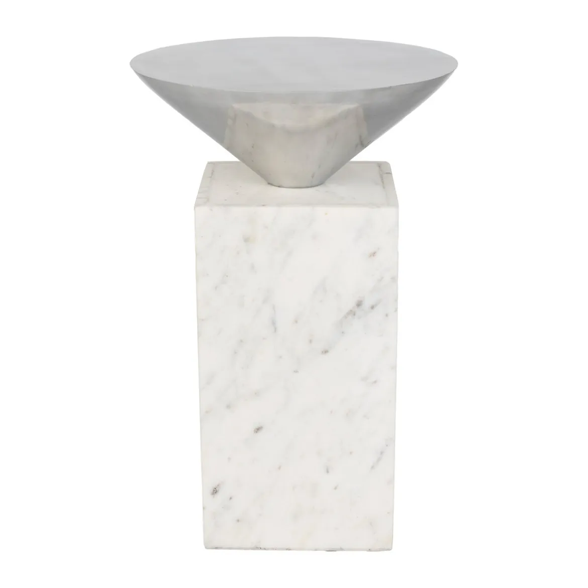 Design tafeltje marmer en zilver - Zuiver Pride