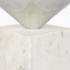 Design tafeltje marmer en zilver - Zuiver Pride