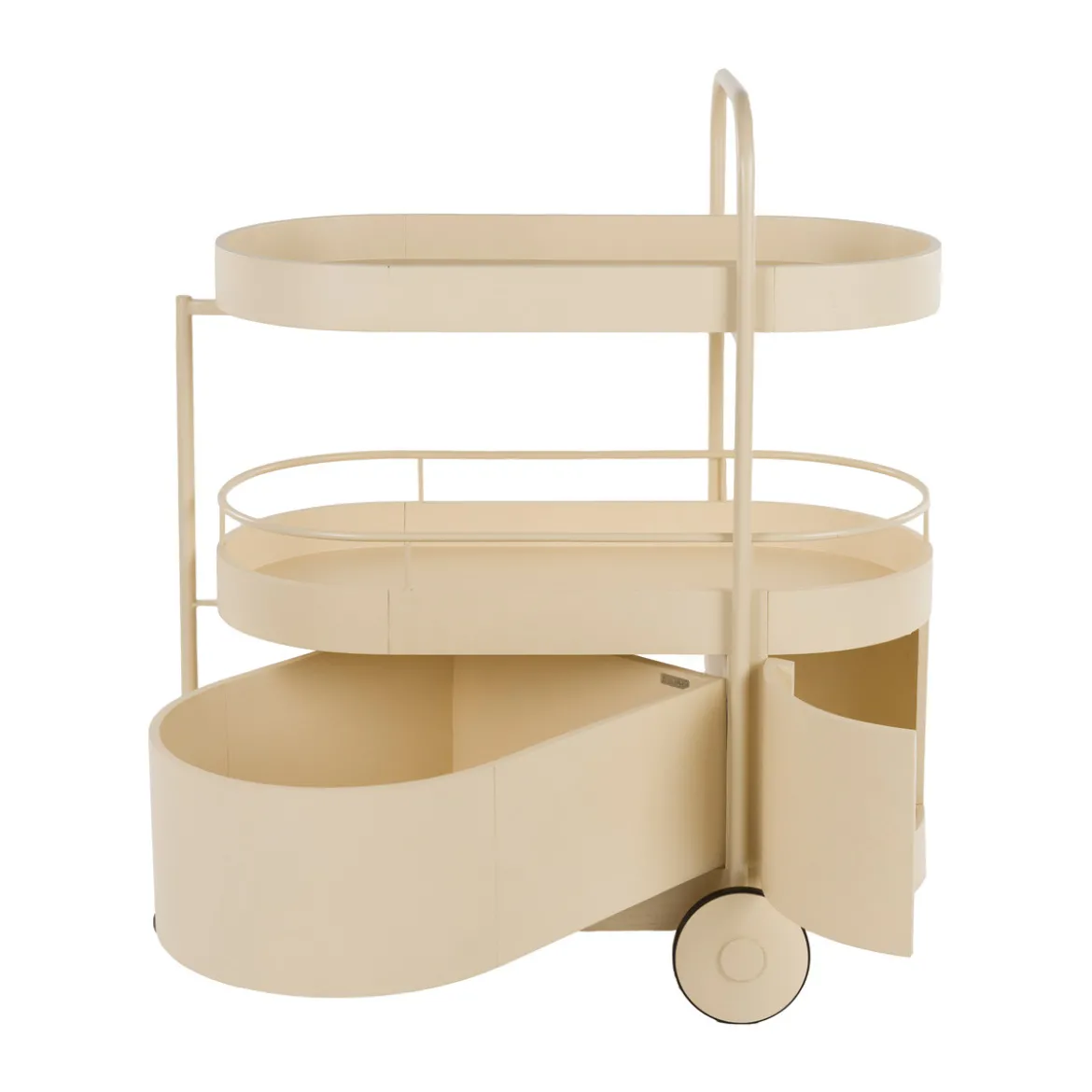 Design trolley kast beige - Zuiver Wim