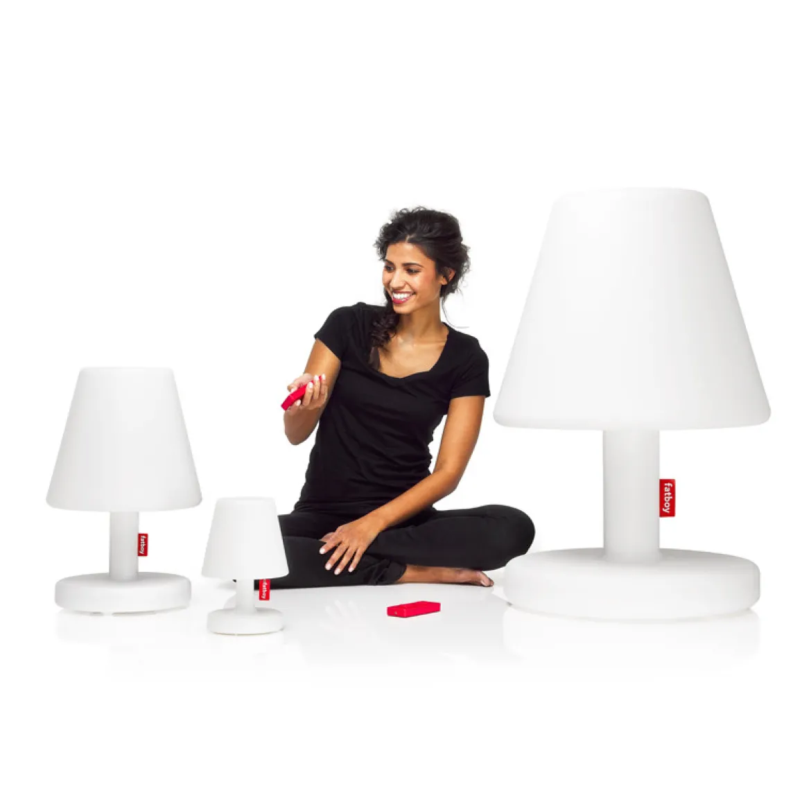 Design tuinlamp met accu LED - Fatboy Edison the Medium connect