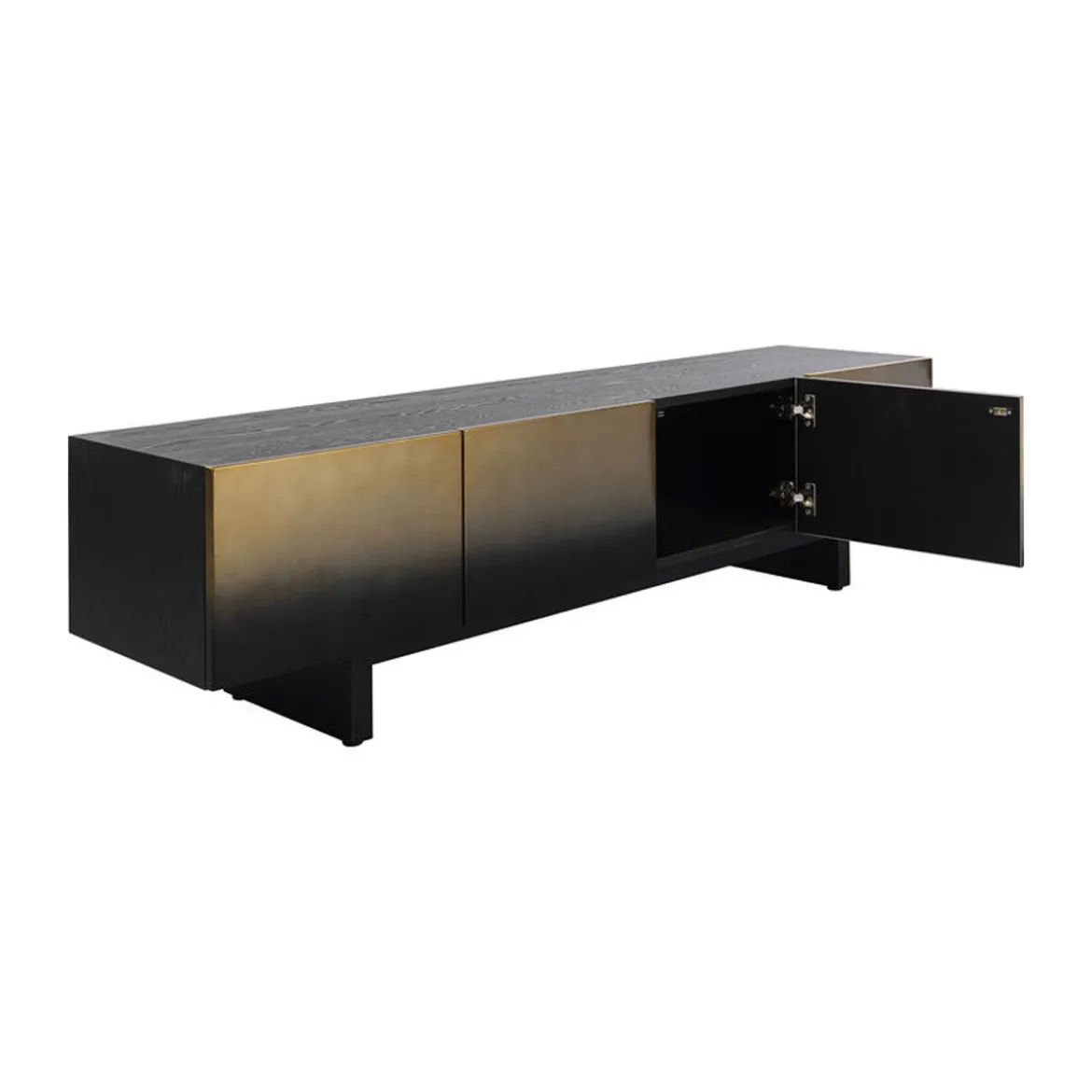 Design tv-meubel zwart met goud - Kare Design Prezioso