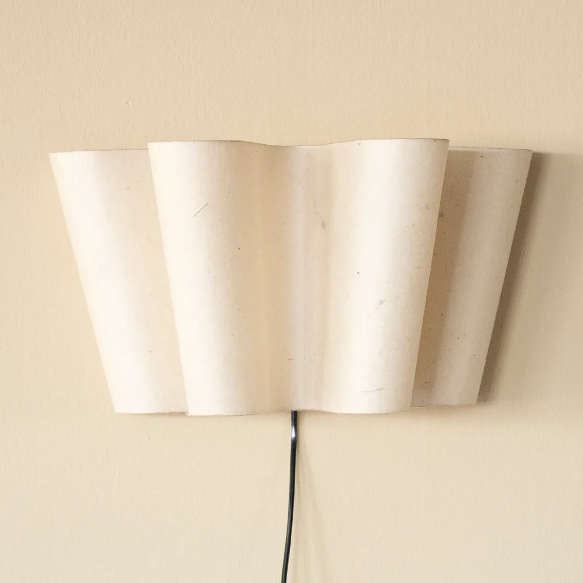 Design wandlamp handgemaakt papier - By-Boo Meander