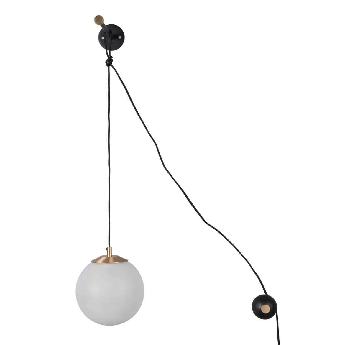 Design wandlamp matglas - Dutchbone Bulan