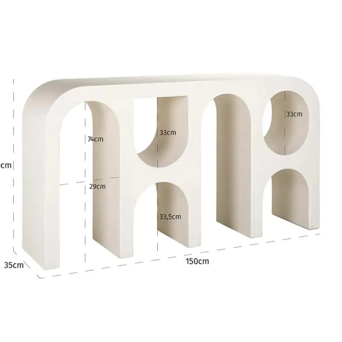 Design wandtafel organisch wit - Richmond Interiors Bloomstone
