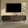 Donkerbruin tv-meubel mangohout - Bodio Lucy