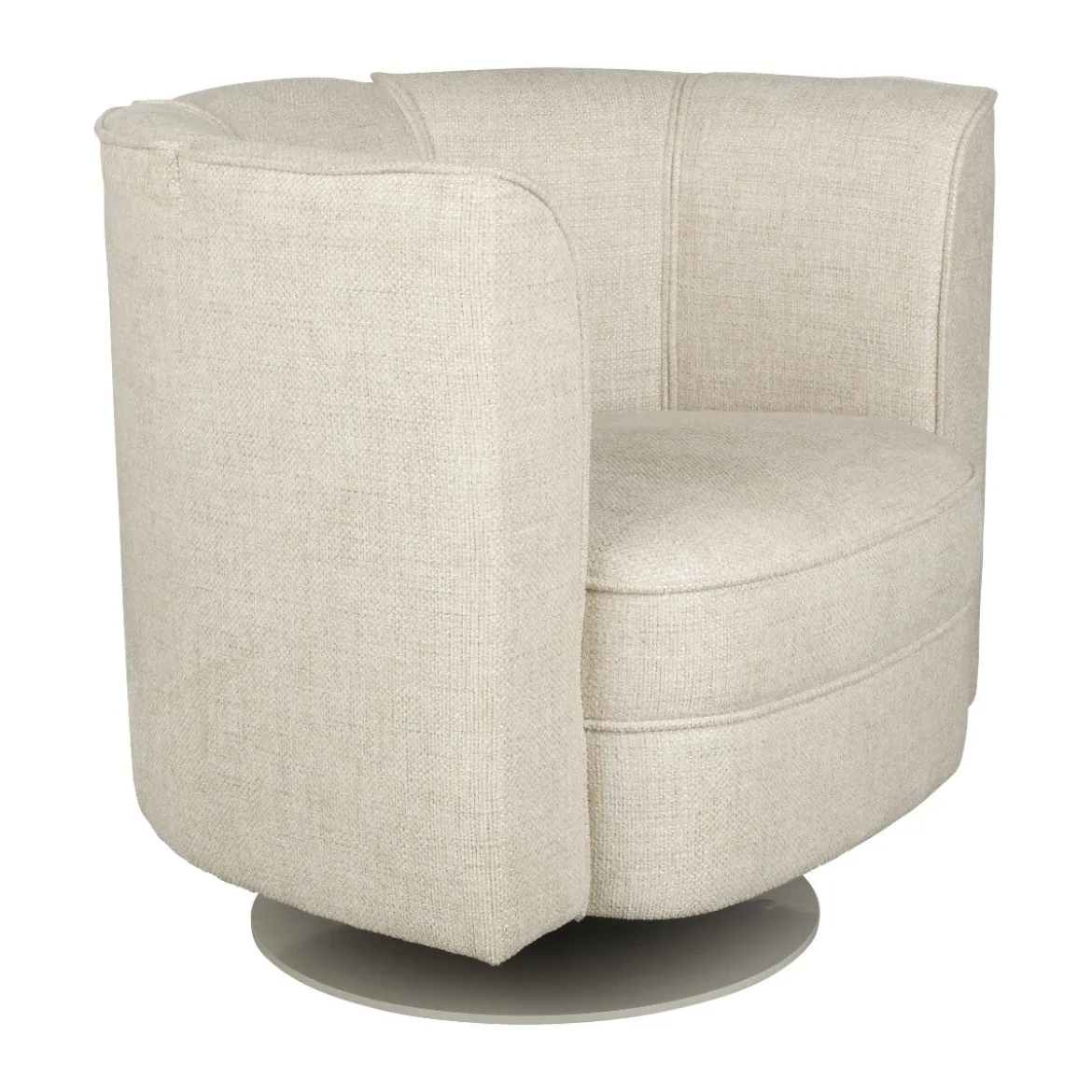 Draaibaar fauteuil beige - Dutchbone Flower
