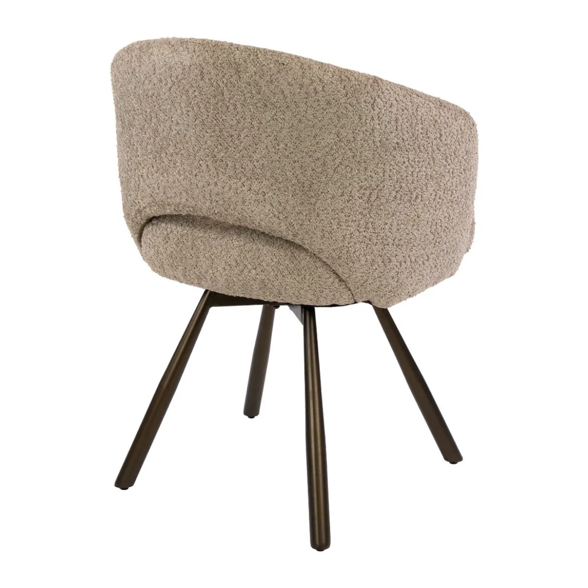 Draaibare eetkamerstoel boucle - Giani Salon Cross