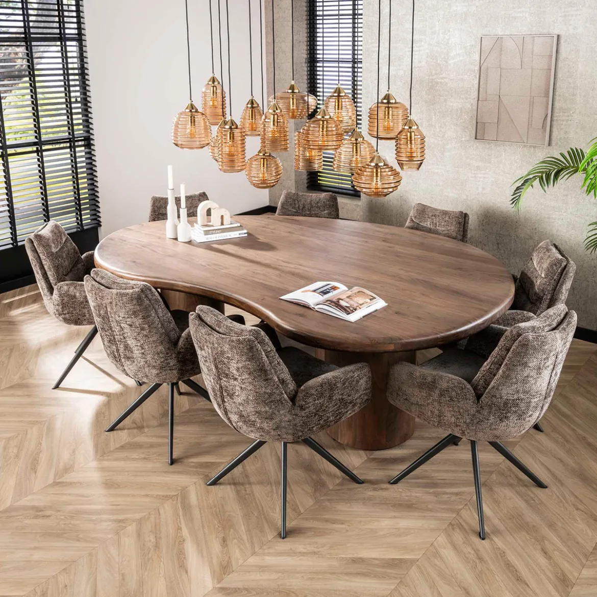 Draaibare eetkamerstoel met pocketvering - Giani Lounge