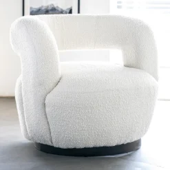 Draaibare fauteuil boucle - Eleonora Sharon