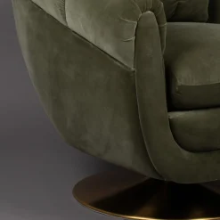 Draaibare fauteuil vintage - Dutchbone Member