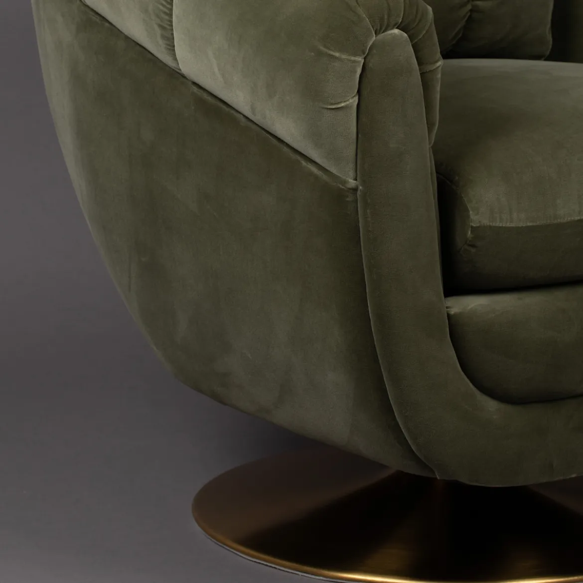 Draaibare fauteuil vintage - Dutchbone Member