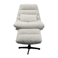 Draai fauteuil met voetenbank - Kare Design Columbia