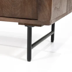Dressoir donker hout met travertin blad - Eleonora Lio