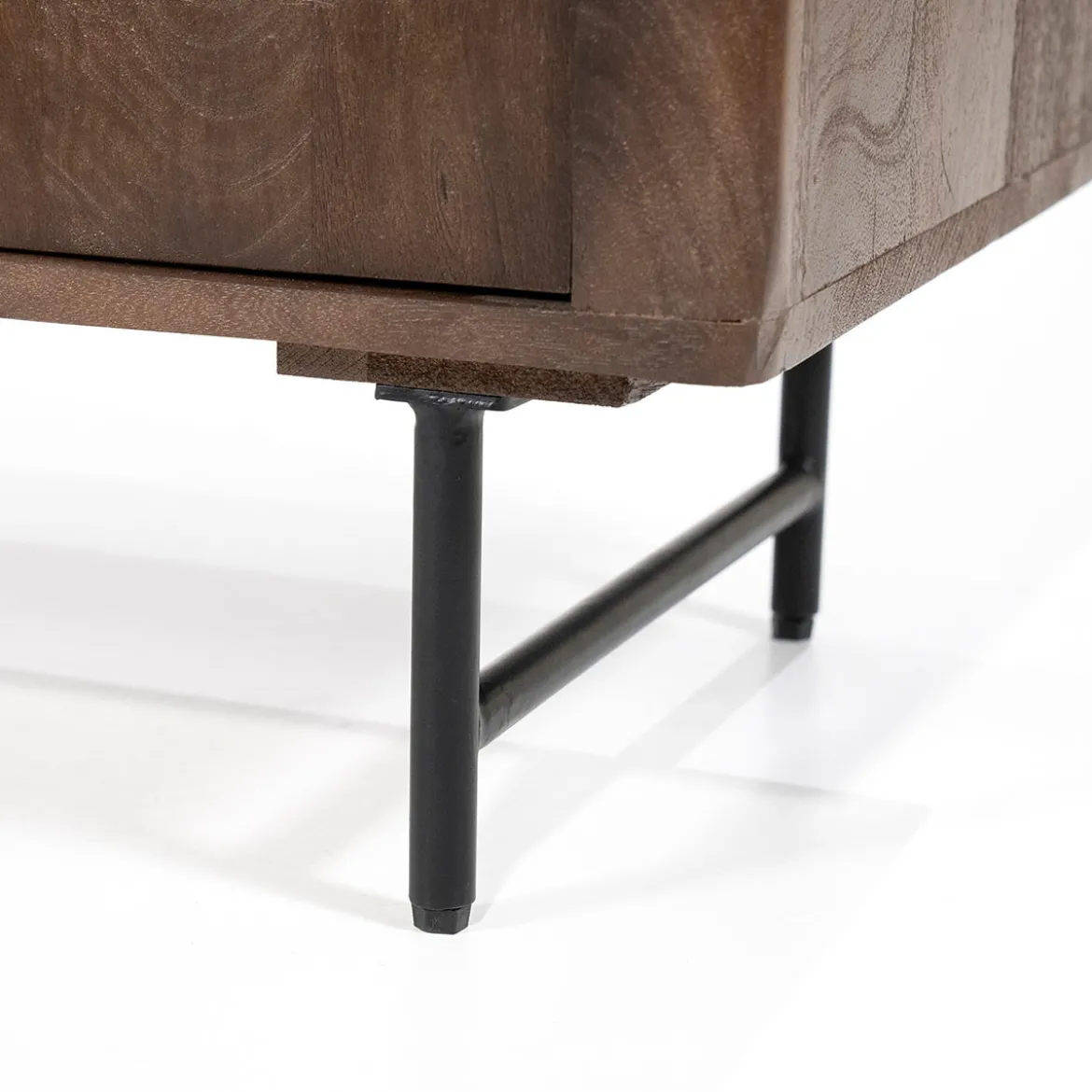 Dressoir donker hout met travertin blad - Eleonora Lio