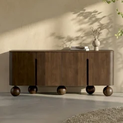 Dressoir hout met bolpoten - Bodio Dakota