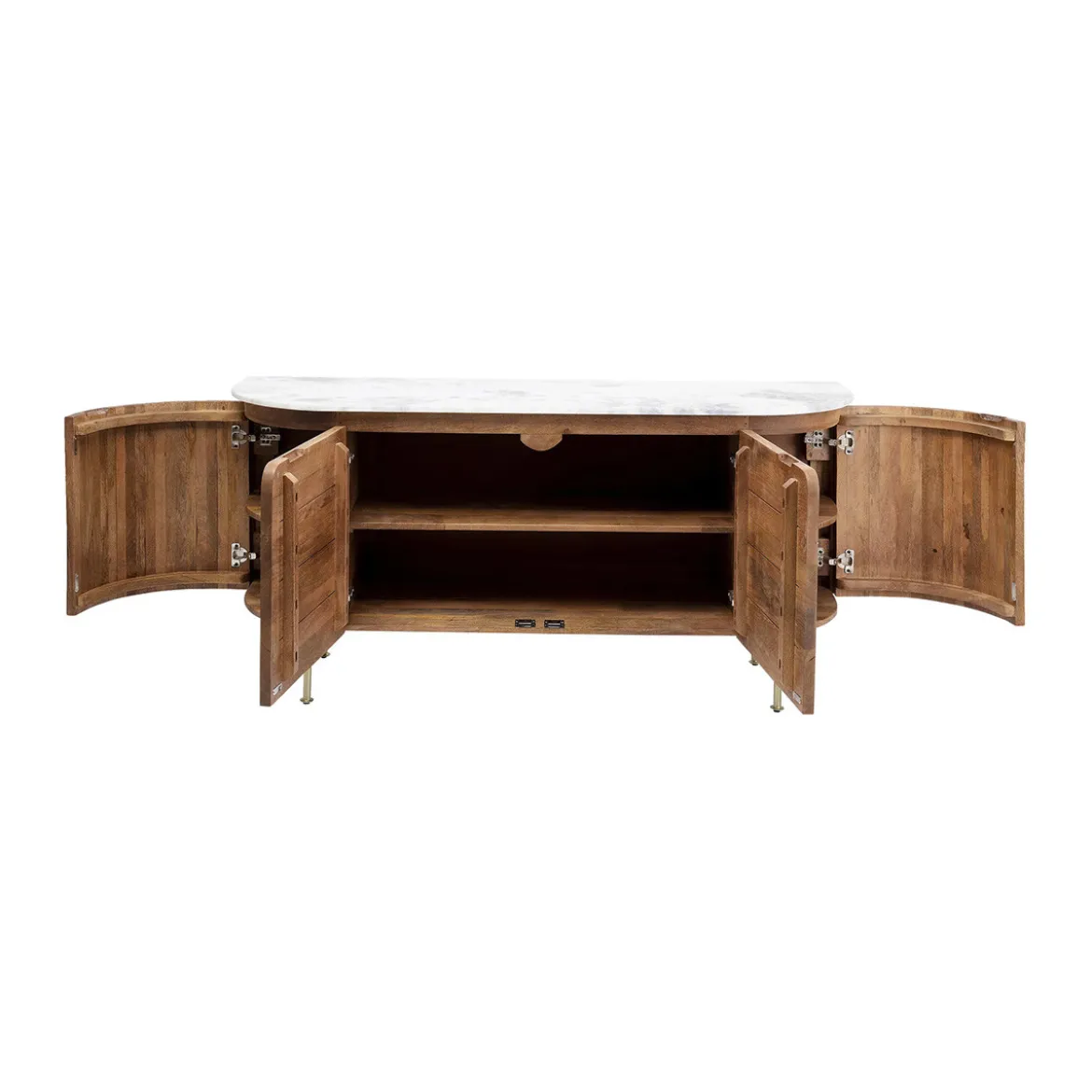 Dressoir mangohout en marmer - Kare Design Grace