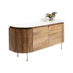 Dressoir mangohout en marmer - Kare Design Grace
