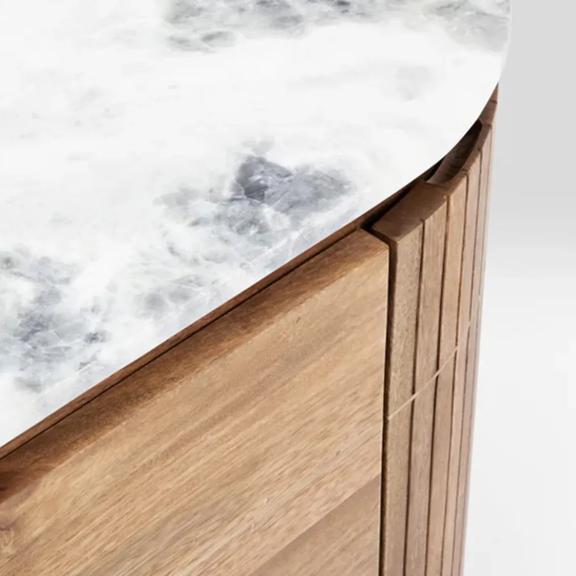 Dressoir mangohout en marmer - Kare Design Grace