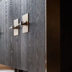 Dressoir messing en donker hout - Kare Design Osaka