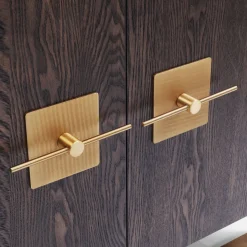 Dressoir messing en donker hout - Kare Design Osaka