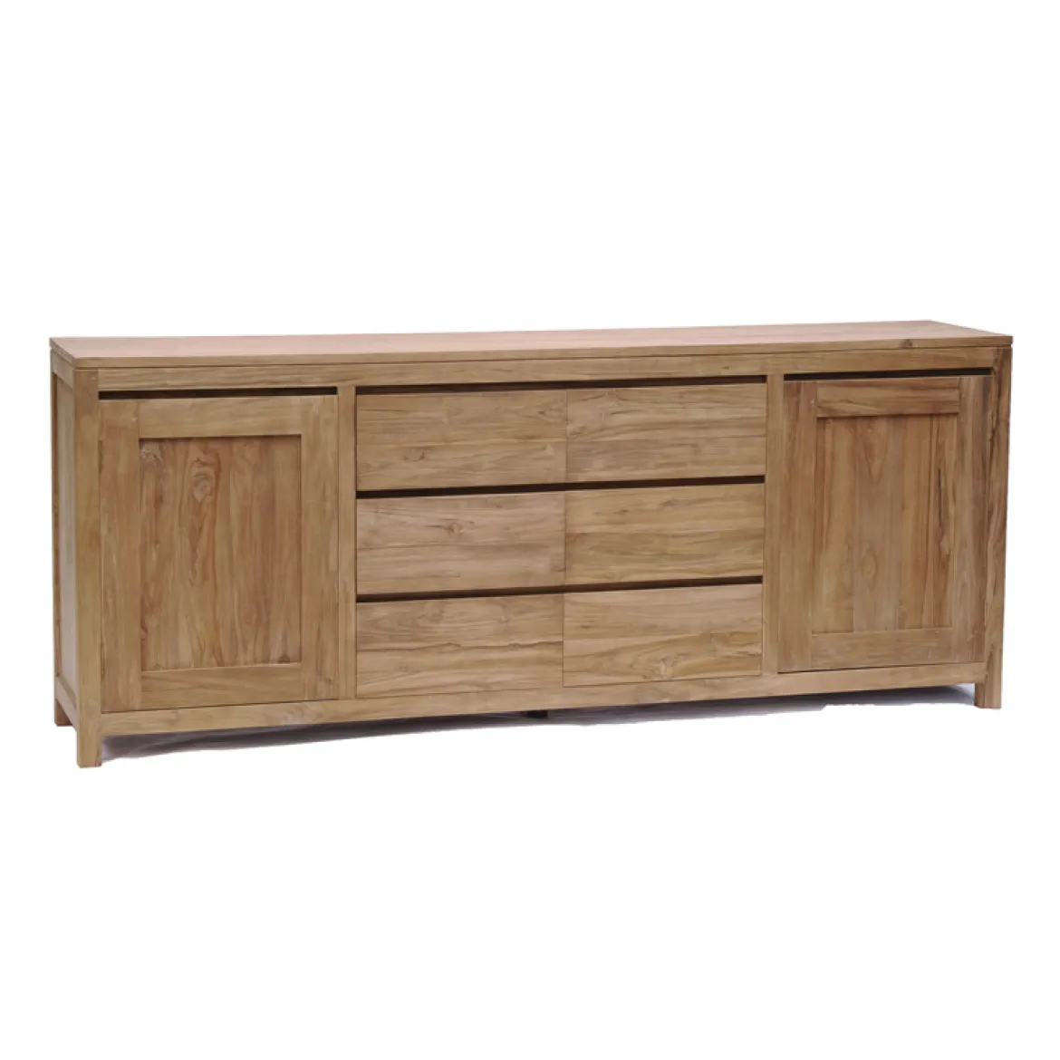 Dressoir teak onbehandeld 220 cm - Tower Living Corona