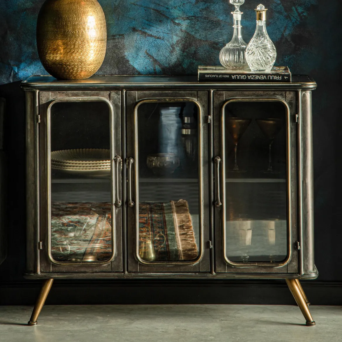 Dressoir vintage metaal - Dutchbone Denza