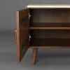 Dressoir walnoot en travertin - Dutchbone Arda