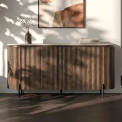 Dressoir walnoot met marmer - Bodio Hinoki