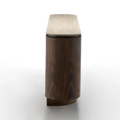 Dressoir walnoot met travertin - Bodio Sora