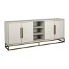 Dressoir wit hout met messing - Richmond Interiors Whitebone