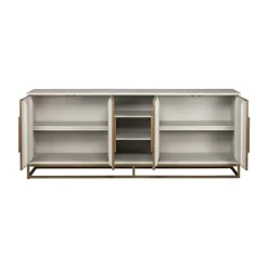 Dressoir wit hout met messing - Richmond Interiors Whitebone