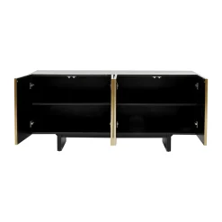 Dressoir zwart goud staal - Kare Design Prezioso