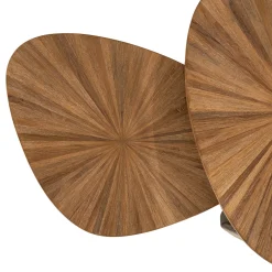 Driehoekige salontafels van teak - By-Boo Tala