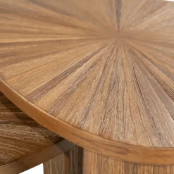 Driehoekige salontafels van teak - By-Boo Tala