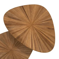 Driehoekige salontafels van teak - By-Boo Tala