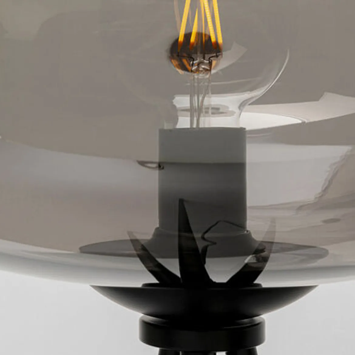 Driepoot vloerlalmp met glas - Kare Design Sphere