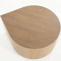 Druppelvorm salontafel hout - Eleonora Jules