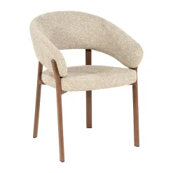 Eetkamerstoel met houten poten - By-Boo Sedia