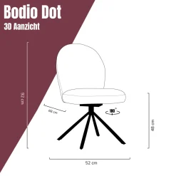 Eetkamerstoel ronde vormen - Bodio Dot
