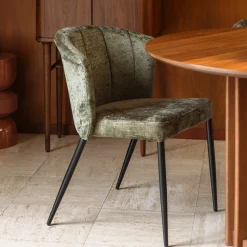 Eetkamerstoel vintage velvet - Dutchbone Georgia