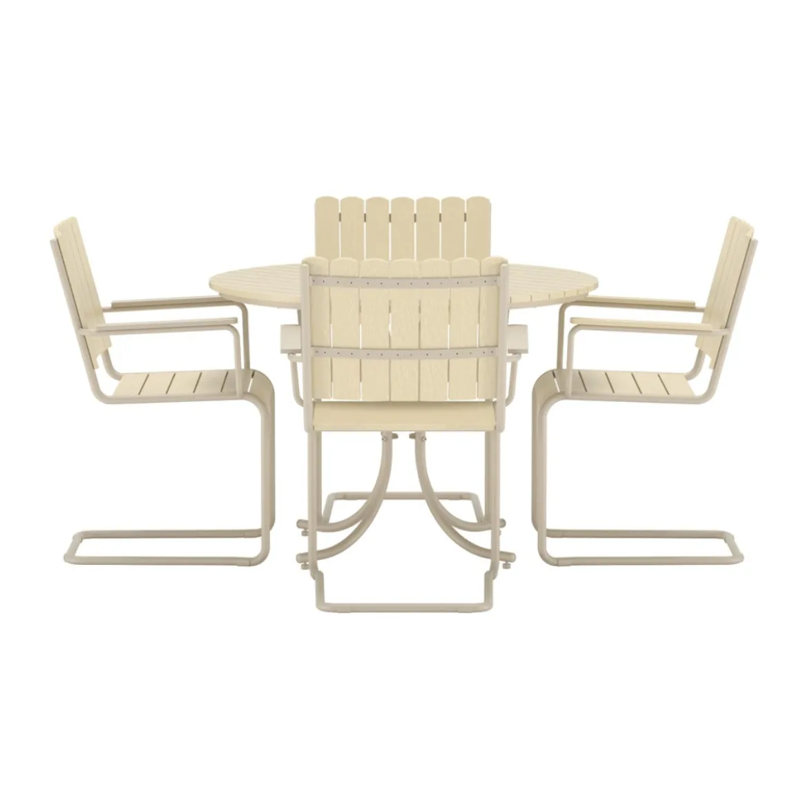 Eetset beige voor 4 personen - Lavis Holmsund