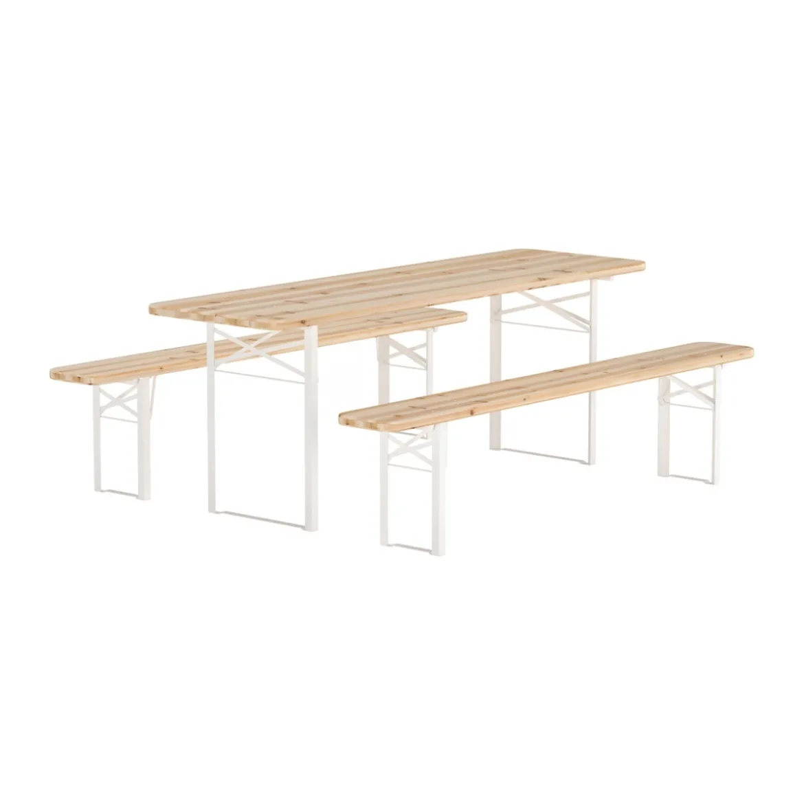 Eetset met tafel en 2 banken - Lavis Guiness