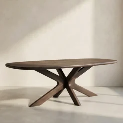 Eettafel deens ovaal met spinpoot - Bodio Micado