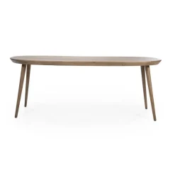 Eettafel gerookt eiken met ronde hoeken - Eleonora Elijah