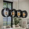 Eettafel hanglamp rond metaal gaas - Santa Ring