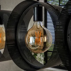 Eettafel hanglamp rond metaal gaas - Santa Ring