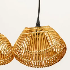 Eettafel hanglamp wabi sabi rotan - Kare Design Aloha Drop Quattro