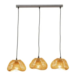 Eettafel hanglamp wabi sabi rotan - Kare Design Aloha Drop Quattro